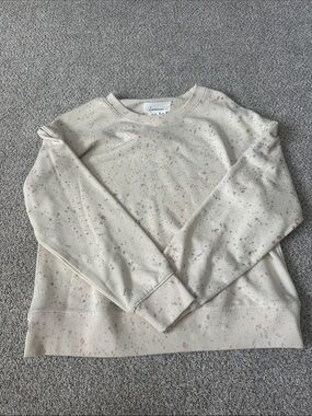 NWT women’s XS - Anthropologie Cream Speckled Crewneck Sweatshirt